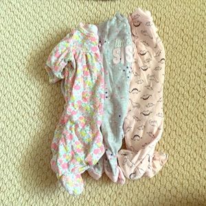 Carters 3-piece Lot sleepers.